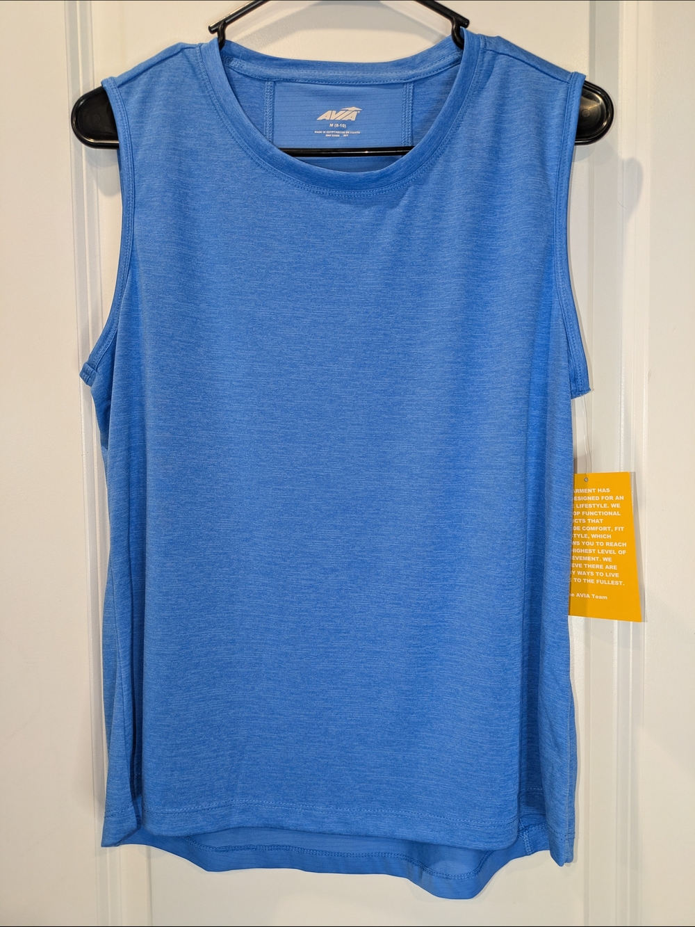 NWT Avia Performance Tank Top Blue Moisture Wicking Athletic Sleeveless Women’s